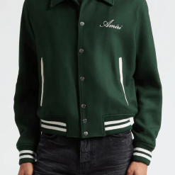 Amiri Bones Chenille Patch Wool Varsity Jacket