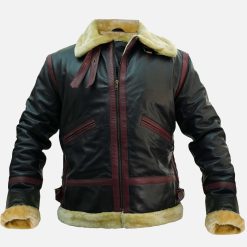 B-3 Flight Aviator Bomber Leather Jacket