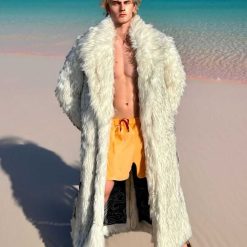 Barbie Ryan Gosling White Ken Fur coat