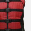Black and Red Leather vest