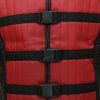 Black and Red Leather vest
