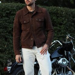 Gold Bison™ Brown Suede Jacket