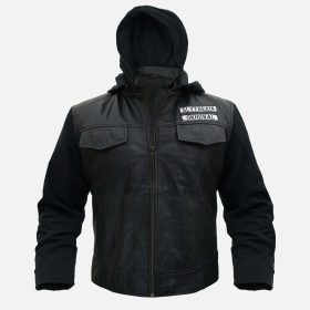 Death Eaters Azkabin Hooded Leather Jacket