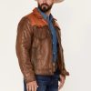 Goldrush Color Block Leather Jacket 02