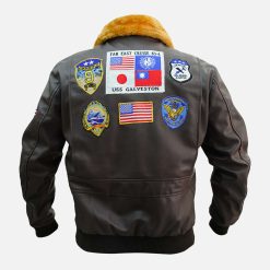 Maverick Top Gun Signature Leather Flight Jacket