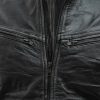 Men Quilted Distressed Black Jacket