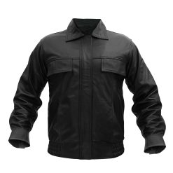 Mens Retro Biker Leather Jacket