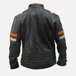 Men's Vintage Distressed Cafe Racer Jacket