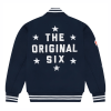 Toronto Maple Leafs OVO x NHL Blue Full-Snap Varsity Jacket
