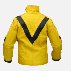 Reverse Flash Yellow Lightning Leather Jacket