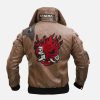 Samurai Distressed Cyberpunk Leather Jacket 5 Samurai Distressed Cyberpunk Bomber Leather Jacket