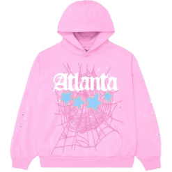 Sp5der Atlanta Pink Hoodie