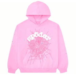 Sp5der OG Web Pink Hoodie