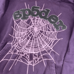 Sp5der Purple Hoodie