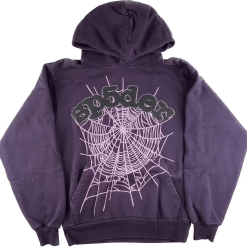 Sp5der Purple Hoodie