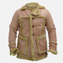 Unisex Shearling Leather Fur Coat