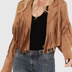 Women’s Fringes Vintage suede Leather Jacket