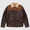 Mens Chocolate Brown Western Suede Leather Jacket 5 Untitled 1 33