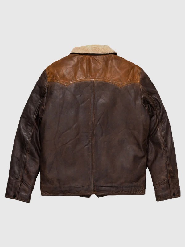 Mens Chocolate Brown Western Suede Leather Jacket 3 Untitled 2 30
