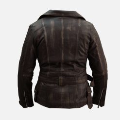 Womens Biker Vintage Leather Jacket