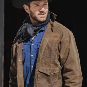 Ryan Yellowstone Brown Leather Jacket
