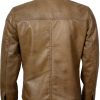 ian bohen yellowstone ryan brown leather jacket 05