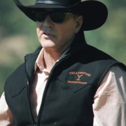 John Dutton Black Vest Yellowstone Season 5