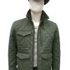 john dutton yellowstone SO4 kevin costner green quilted jacket 04