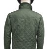 john dutton yellowstone SO4 kevin costner green quilted jacket 07