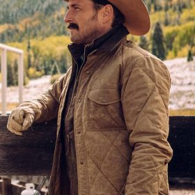 Yellowstone Western Style Waxed Cotton Quilted Jacket
