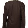 kelly reilly yellowstone beth dutton shearling wool coat 06