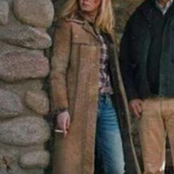 Beth Dutton Yellowstone Suede Leather Coat