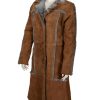 kelly reilly yellowstone beth dutton suede leather coat 03