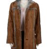 kelly reilly yellowstone beth dutton suede leather coat 04