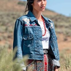Kelsey Asbille Denim Jacket Yellowstone Season 5