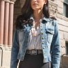 kelsey chow yellowstone monica dutton cotton denim jacket 1