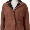 kelsey chow yellowstone monica dutton suede leather coat 05