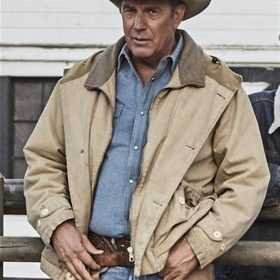 John Dutton Yellowstone Beige Cotton Jacket