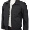 kevin costner yellowstone john dutton black cotton jacket 03