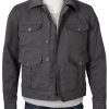 kevin costner yellowstone john dutton grey cotton jacket 03