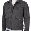 kevin costner yellowstone john dutton grey cotton jacket 04