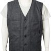 kevin costner yellowstone john dutton grey wool vest 02