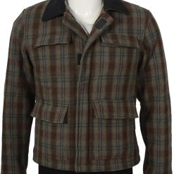 Kevin Costner Yellowstone Plaid Wool Jacket