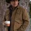kevin costner yellowstone john dutton vintage style cotton jacket 01 1