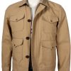 kevin costner yellowstone john dutton vintage style cotton jacket 03