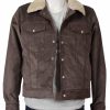 yellowstone fur collar brown corduroy jacket 02