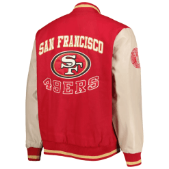 49ers San Francisco Tommy Hilfiger Scarlet Varsity Jacket