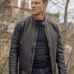 Aaron Eckhart Chief of Station 2024 Leather Jacket