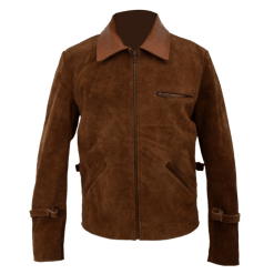 Allied Brad Pitt Suede Jacket