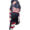 American Flag USA Motorcycle Leather Jacket